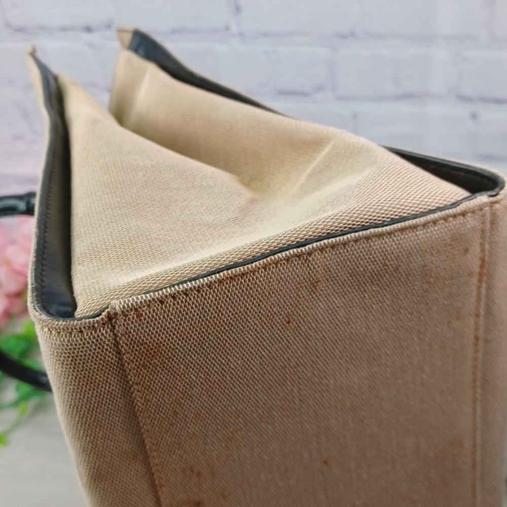 Gucci Vintage Rehab Tote Black Bamboo Handles - Picture 14 of 16